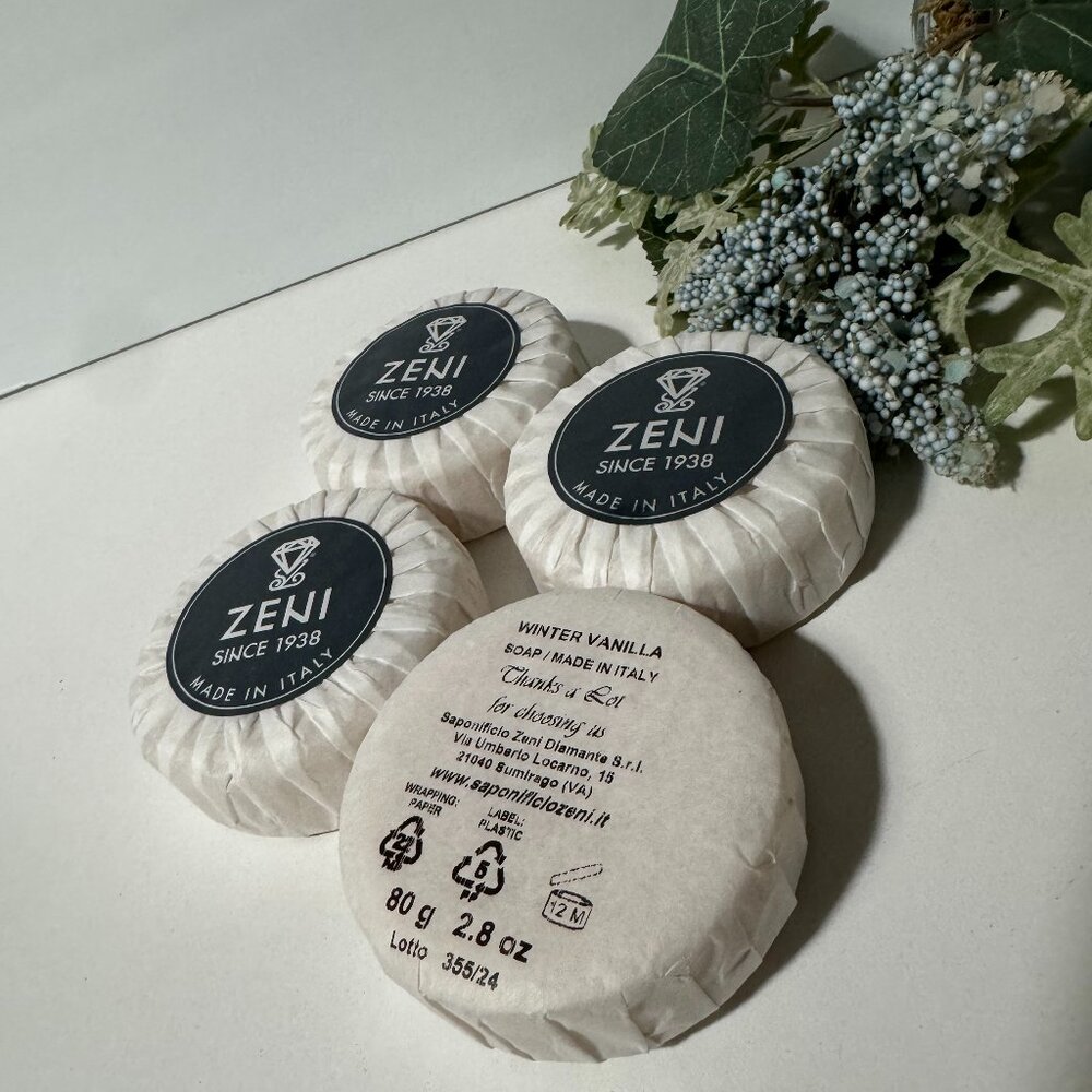 Winter Vanilla Scented Soap – 8 Bars | Made in Italy by Diamante Since 19